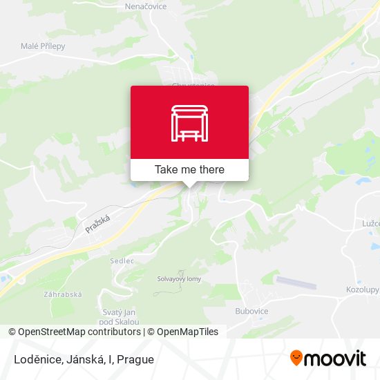 Карта Loděnice, Jánská, I