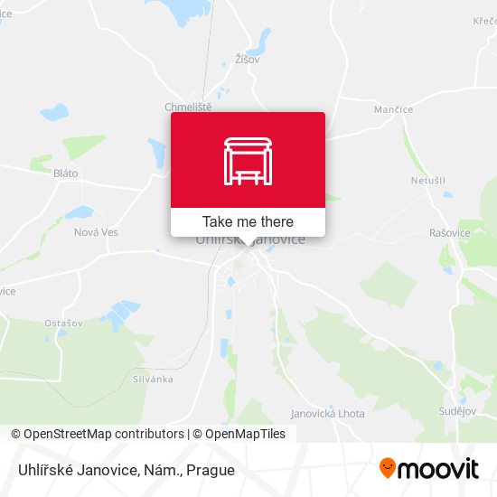 Uhlířské Janovice, Nám. map
