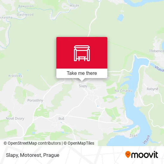 Карта Slapy, Motorest