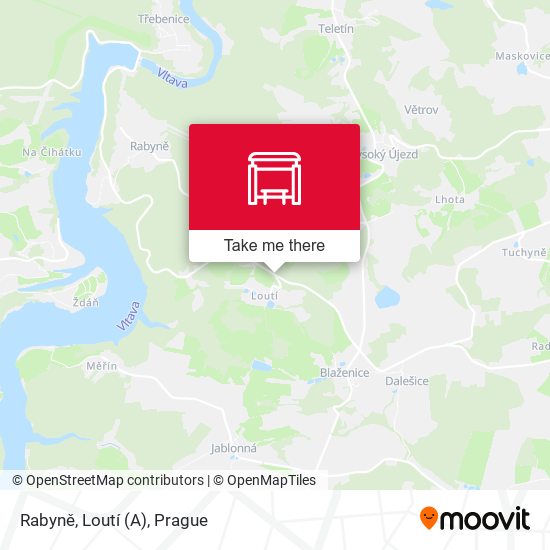 Rabyně, Loutí map