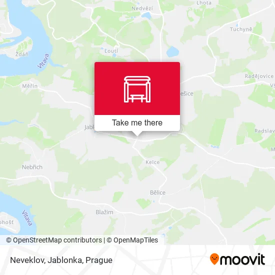 Карта Neveklov, Jablonka