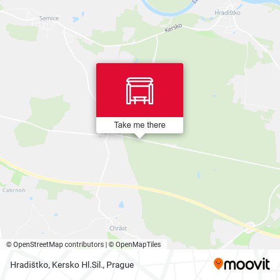 Hradištko, Kersko Hl.Sil. map