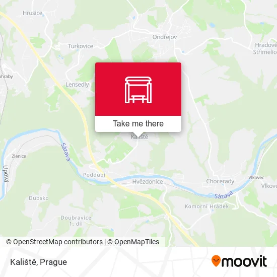 Карта Kaliště