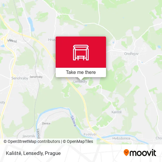 Карта Kaliště, Lensedly