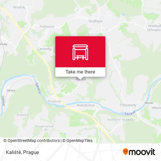 Карта Kaliště