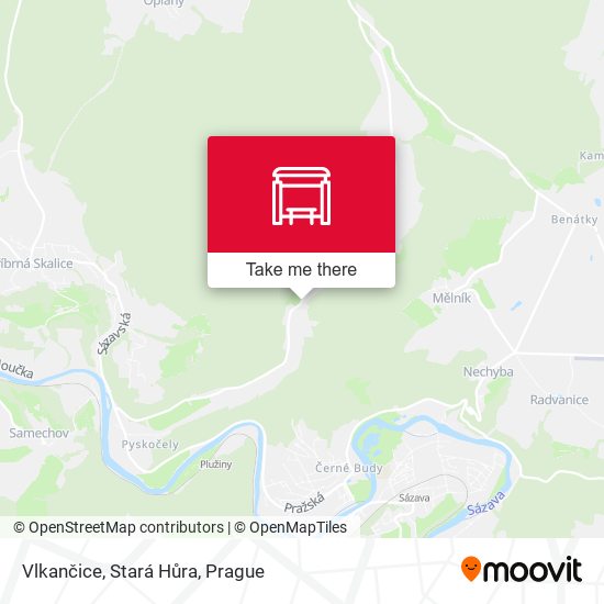 Vlkančice, Stará Hůra map