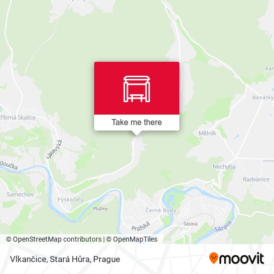 Vlkančice, Stará Hůra map