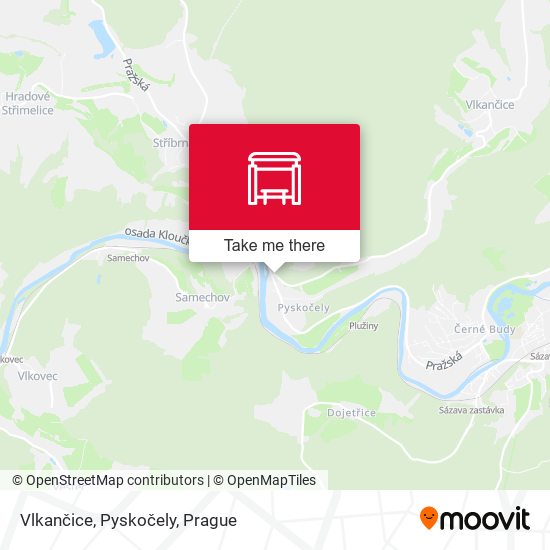 Vlkančice, Pyskočely map