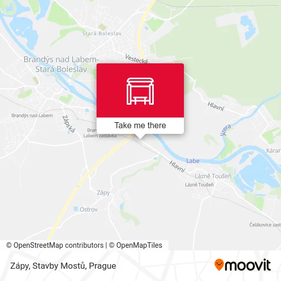 Карта Zápy, Stavby Mostů