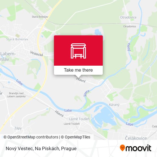 Nový Vestec, Na Pískách map