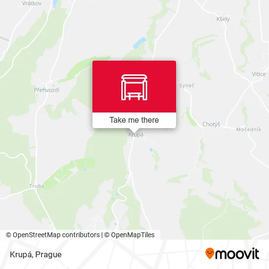 Карта Krupá