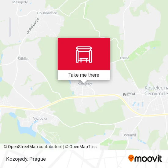 Карта Kozojedy