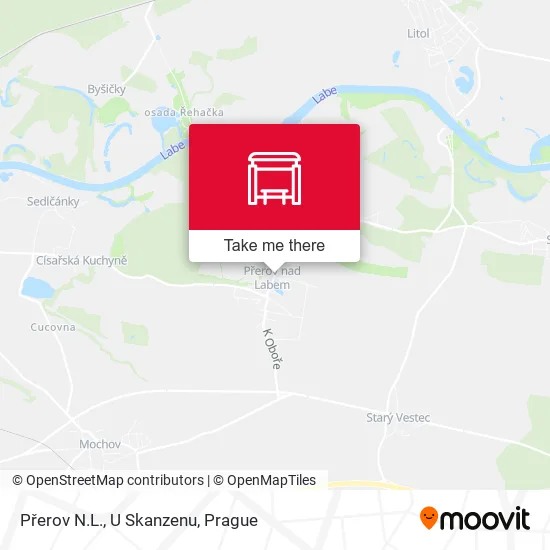 Карта Přerov N.L., U Skanzenu