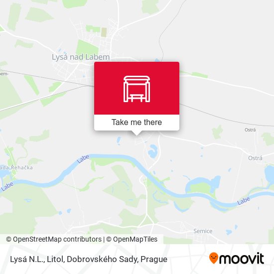 Lysá N.L., Litol, Dobrovského Sady map