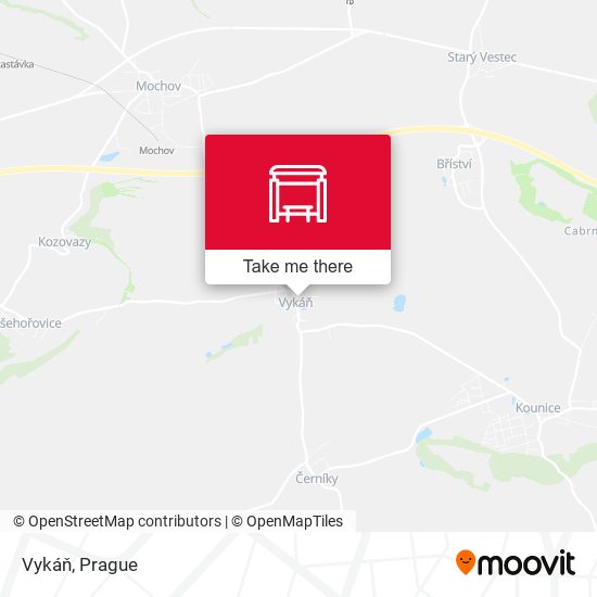 Карта Vykáň