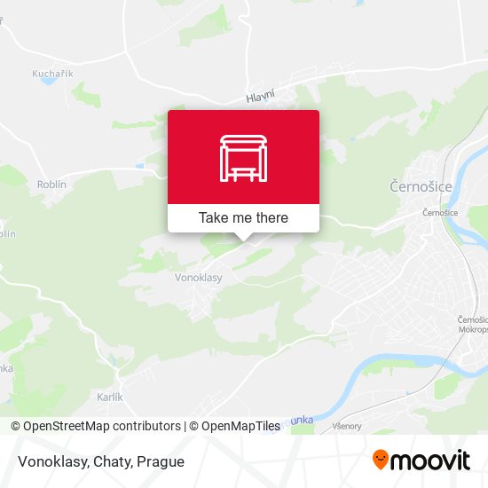 Карта Vonoklasy, Chaty