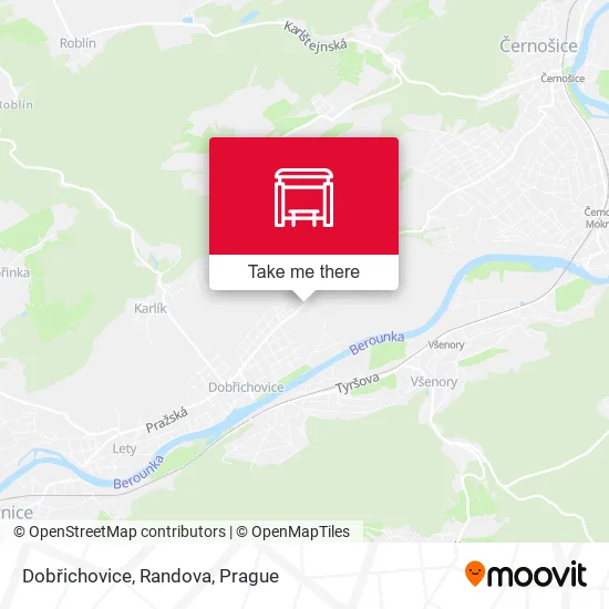 Карта Dobřichovice, Randova