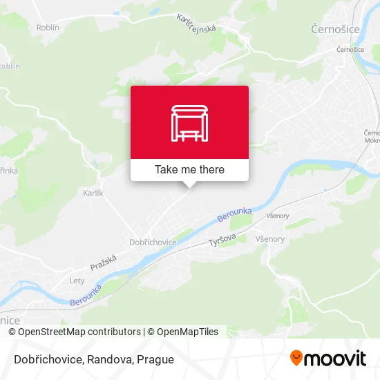 Карта Dobřichovice, Randova