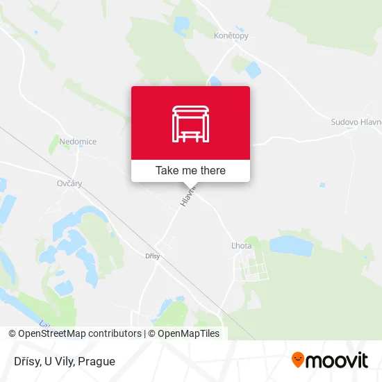 Карта Dřísy, U Vily