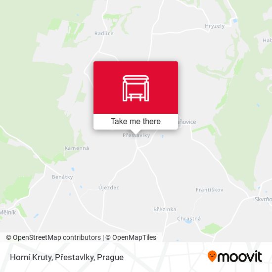 Horní Kruty, Přestavlky map