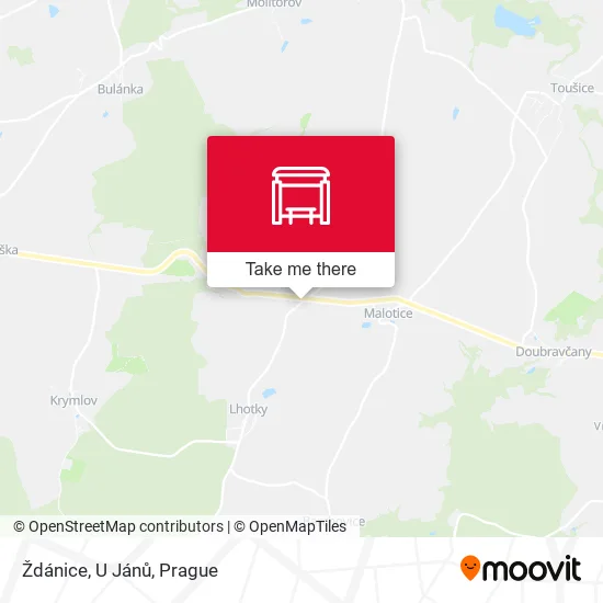 Карта Ždánice, U Jánů