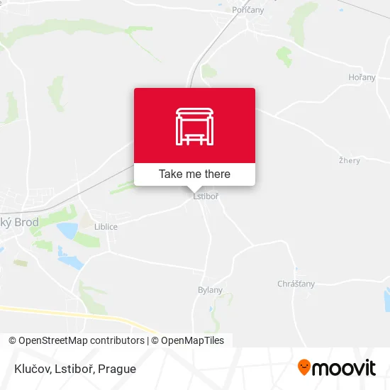 Карта Klučov, Lstiboř