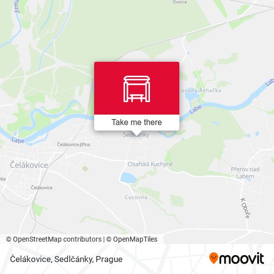 Čelákovice, Sedlčánky map