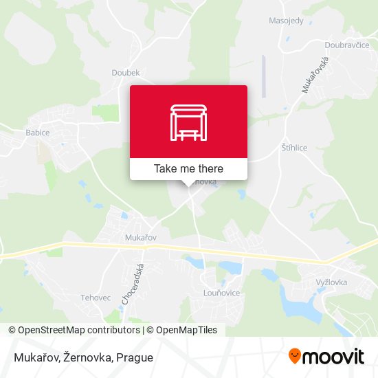 Mukařov, Žernovka map