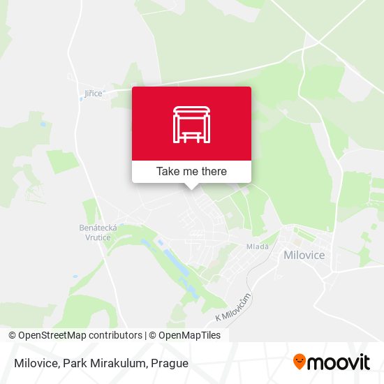 Карта Milovice, Park Mirakulum