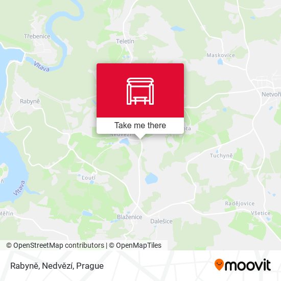 Rabyně, Nedvězí map
