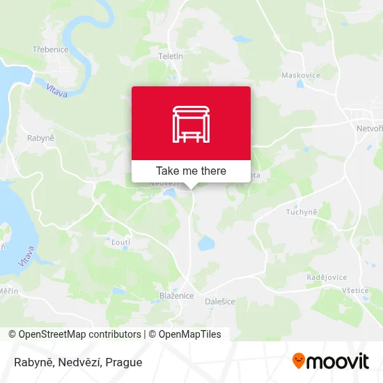 Rabyně, Nedvězí map