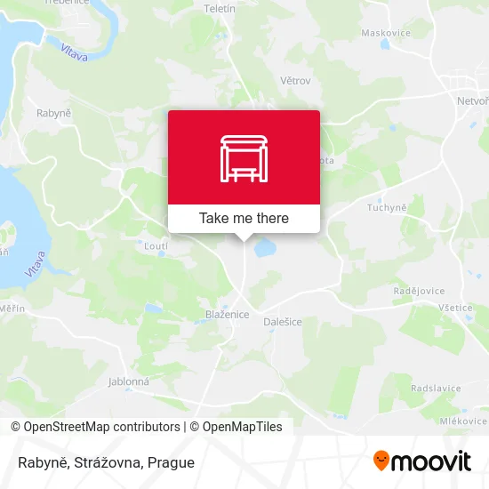 Rabyně, Strážovna map