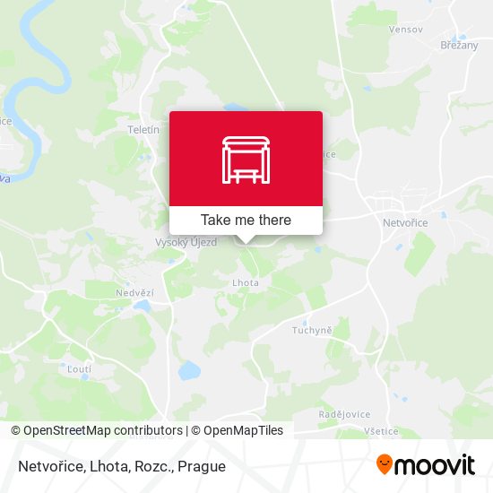 Netvořice, Lhota, Rozc. map