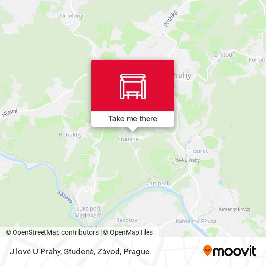 Jílové U Prahy, Studené, Závod map