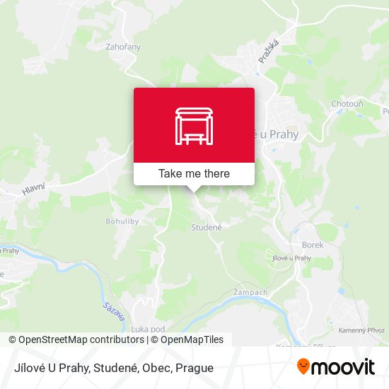 Jílové U Prahy, Studené, Obec map