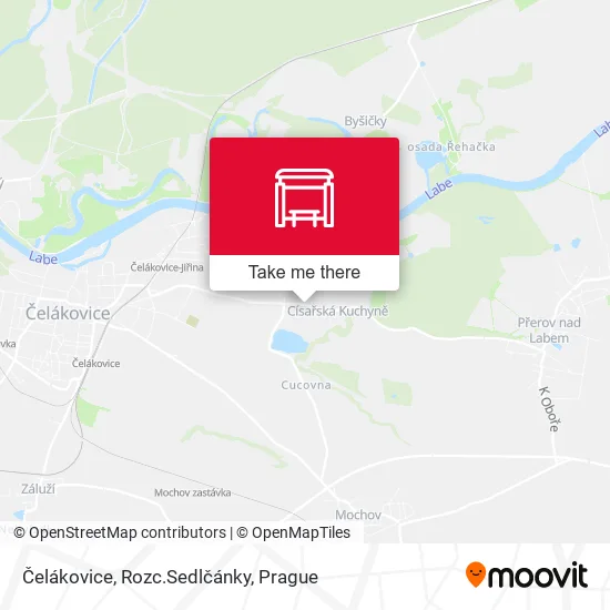 Čelákovice, Rozc.Sedlčánky map
