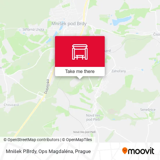 Карта Mníšek P.Brdy, Ops Magdaléna