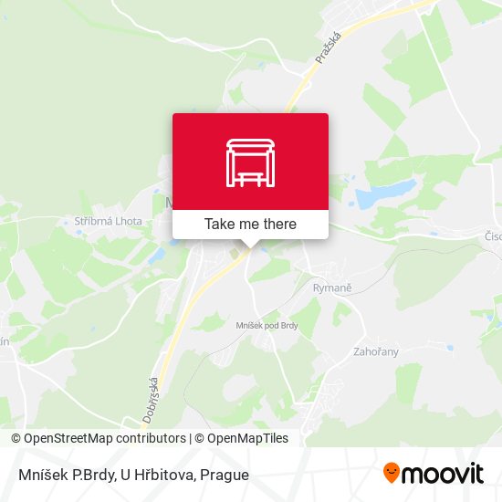 Mníšek P.Brdy, U Hřbitova map