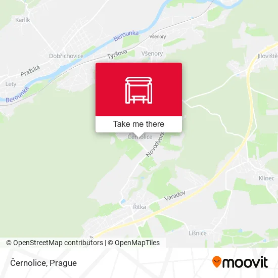 Карта Černolice
