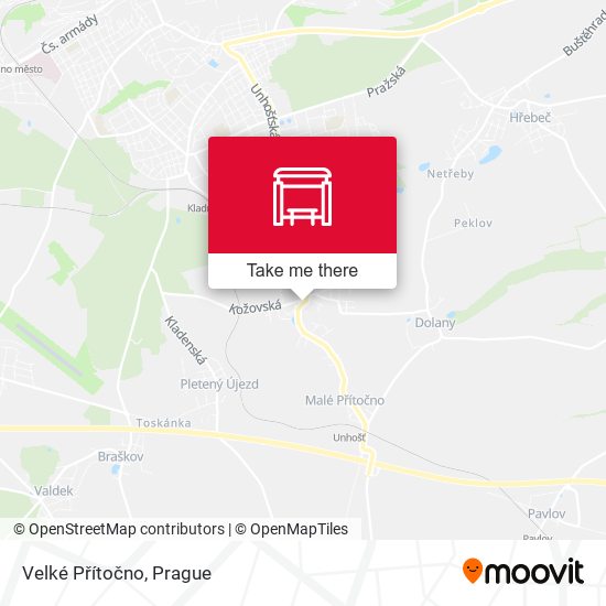 Velké Přítočno map
