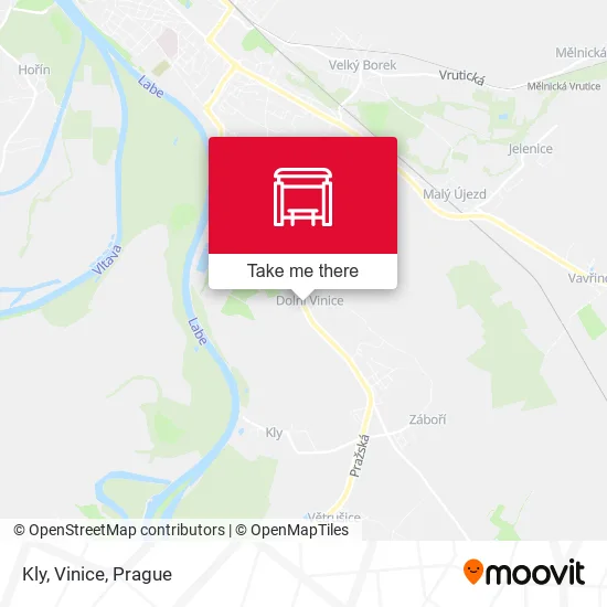 Карта Kly, Vinice