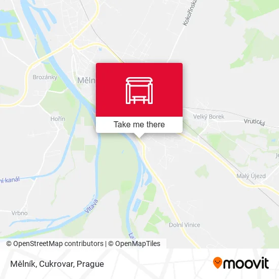 Карта Mělník, Cukrovar