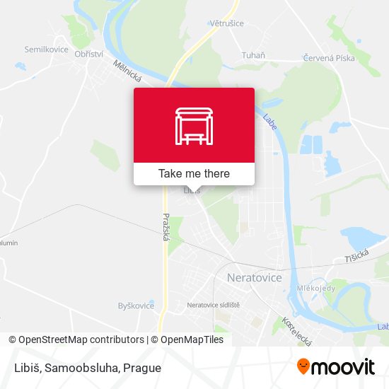 Карта Libiš, Samoobsluha