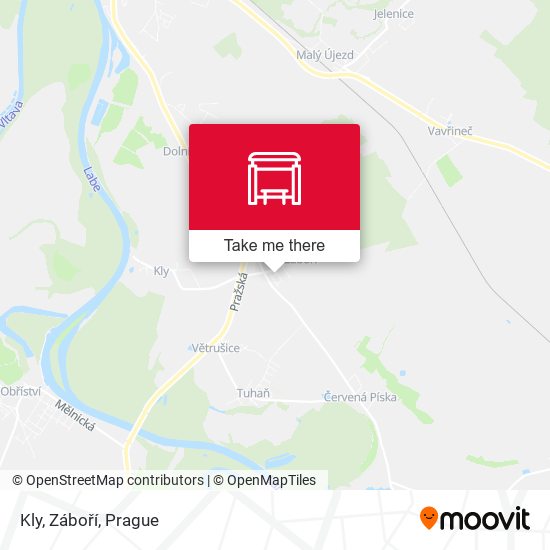 Kly, Záboří map