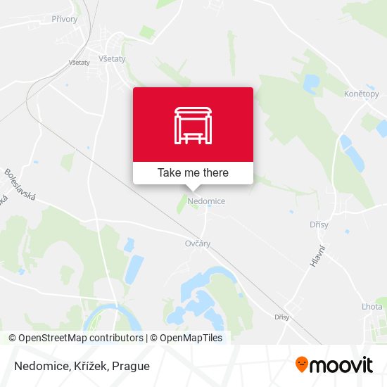 Nedomice, Křížek map