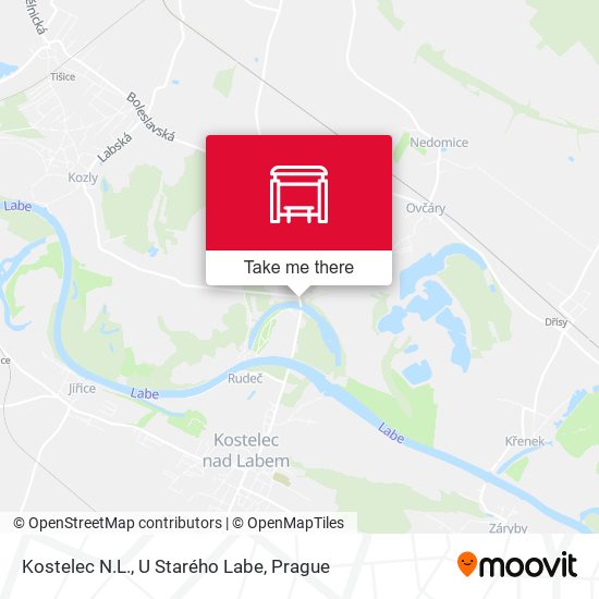 Kostelec N.L., U Starého Labe map