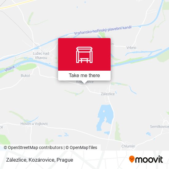 Zálezlice, Kozárovice (B) map