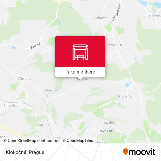 Карта Klokočná