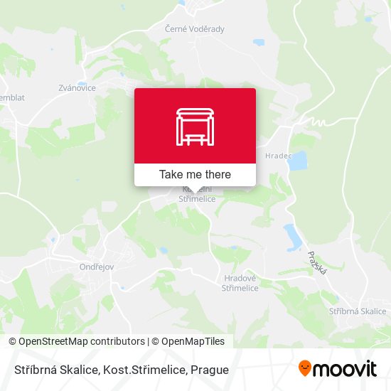 Stříbrná Skalice, Kost.Střimelice map