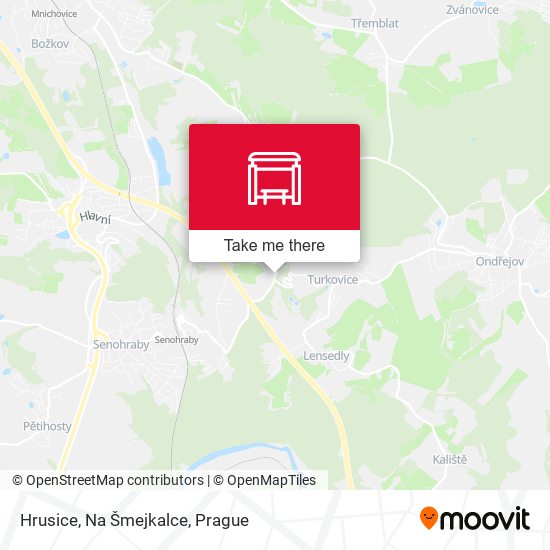Hrusice, Na Šmejkalce map